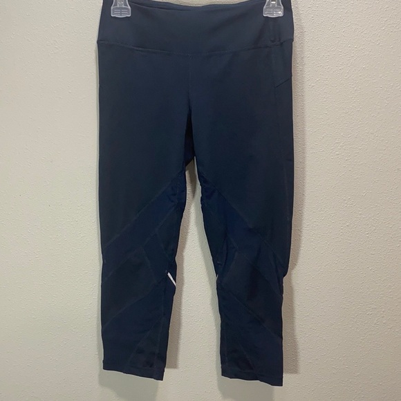 5 for $25 Zella reflective cropped leggings navy blue - Picture 1 of 8